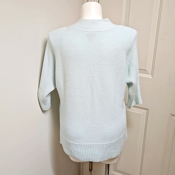 Chicos Aqua Cotton Oversize Sweater - Picture 3 of 5